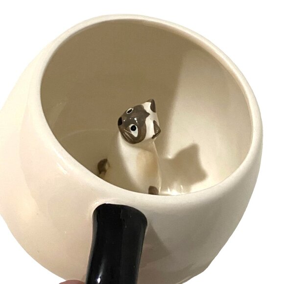 World Market Siamese Cat Meow Mug Beige - Picture 2 of 7